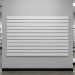 4x8ft Horizontal White MDF Slatwall Panel – Wall Display Panels