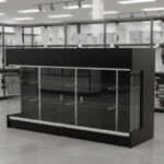 6’Ft Ledge Top Checkout Counter With Front Showcase
