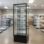 Extra Vision Glass Display Case with High Base – Floor Showcase