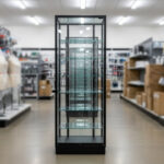 Glass Tower Display Case with Low Base