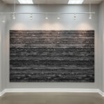 4 X 8ft Slatwall Panel Horizontal Black Magical