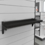 Wooden Slatwall Shelf 12″ x 48″ – Heavy Duty Display Shelf