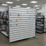 4 X 8ft Slatwall Panel Horizontal White Mirror